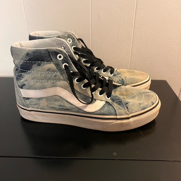 Vans Shoes - Vans High-Top Sneakers Acid Denim Wash